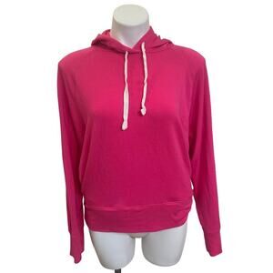 Women's J. Crew Hot Pink Hoodie sz M NormCore Basics